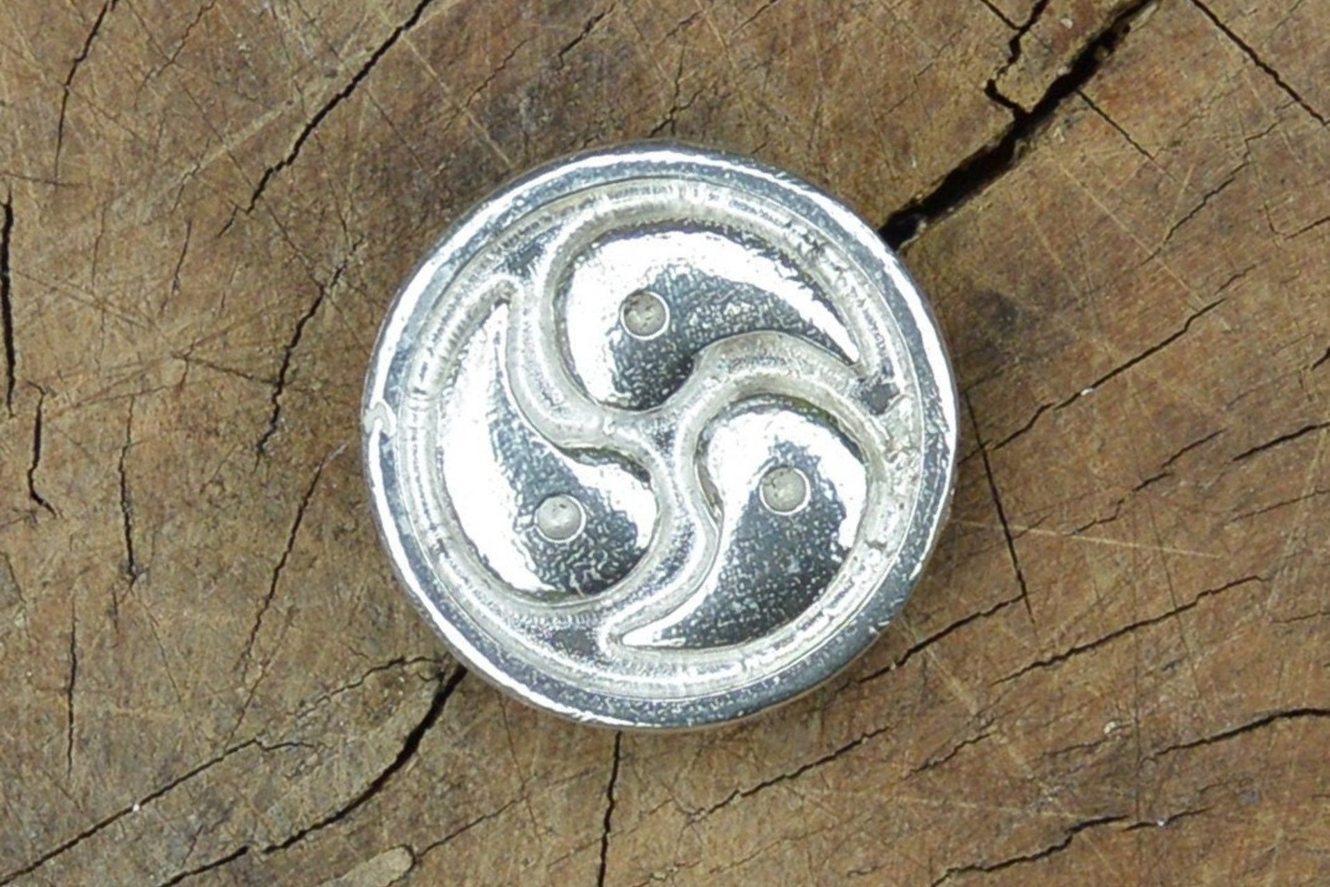 BDSM Lapel Pin. Hand Cast Pewter. 
