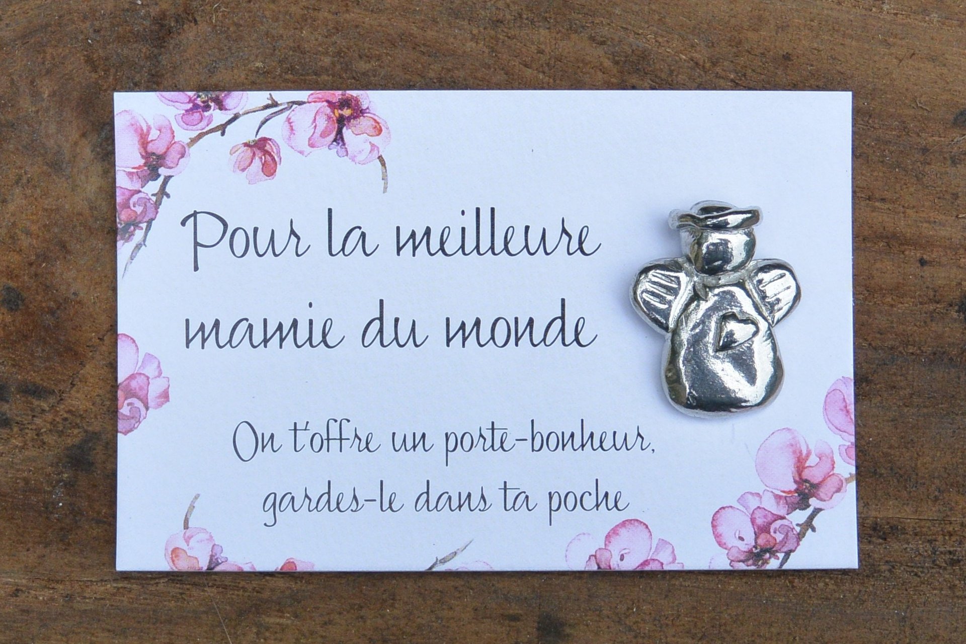 Ange gardien cornu. Fabrication artisanale Française, en Étain, par Les Étains de Jumilhac