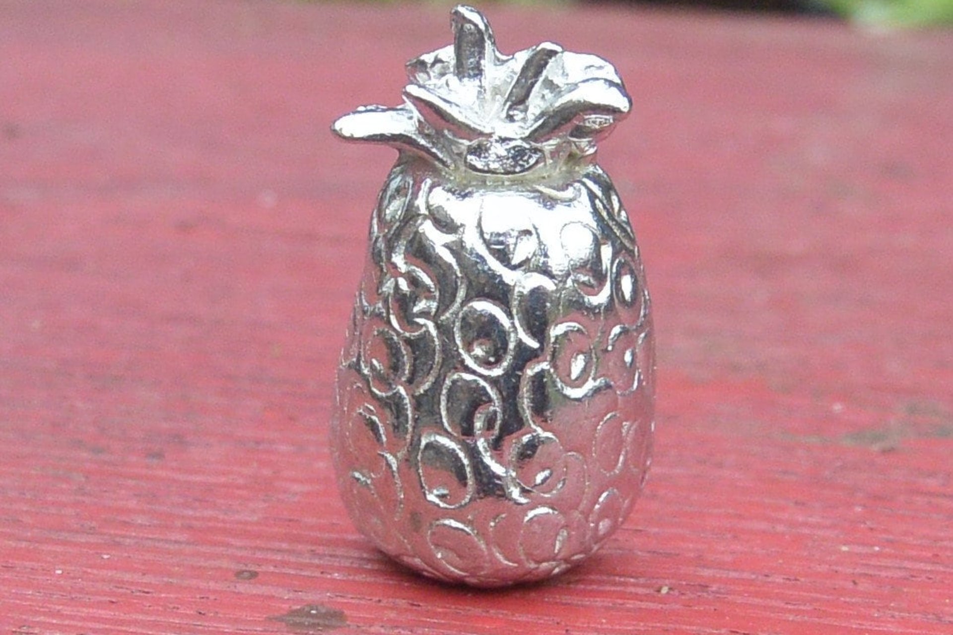 Swinger’s Pineapple Figurine – Handmade Art with a Sensual Twist. Hand Cast Pewter.