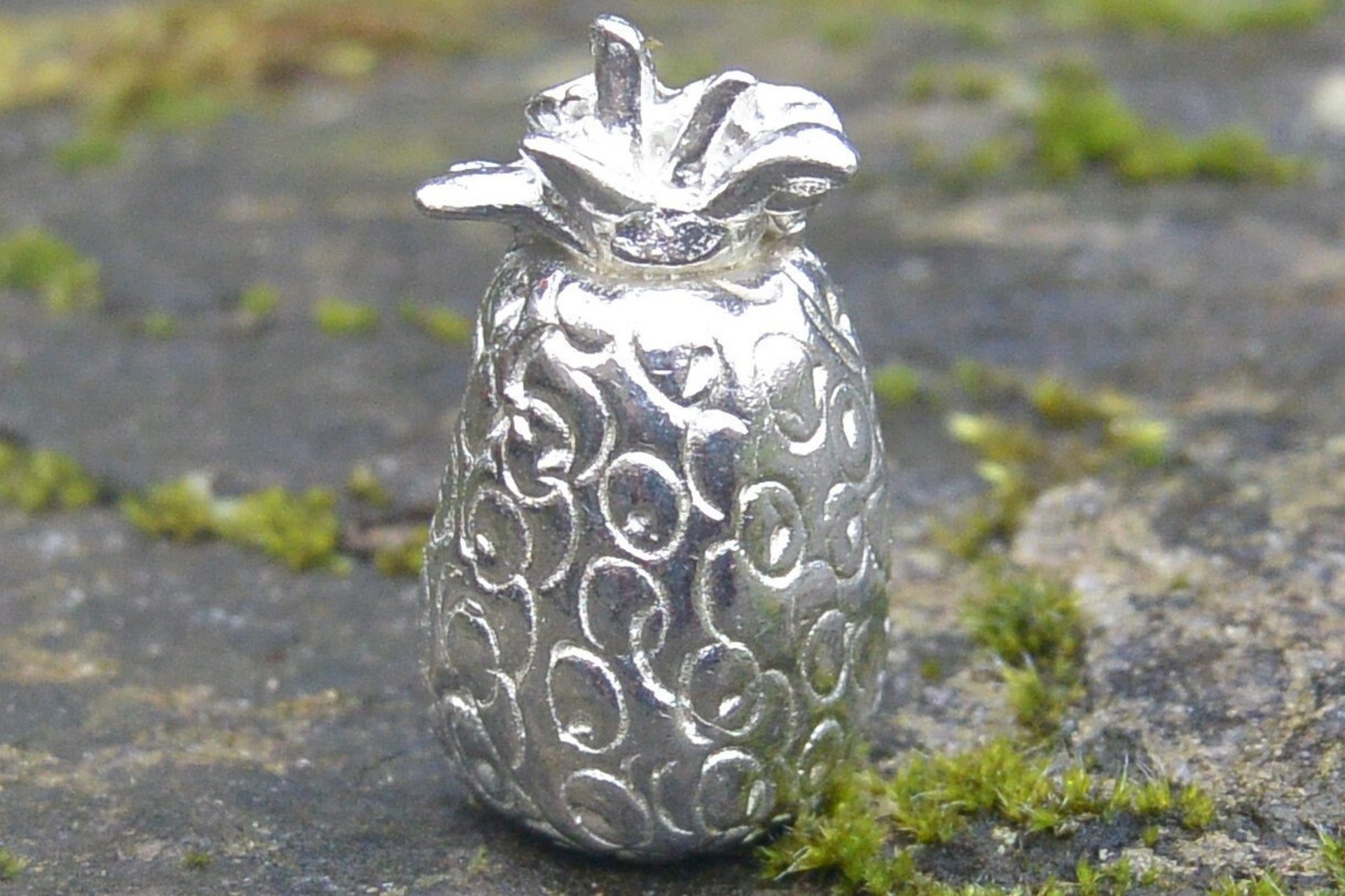 Swinger’s Pineapple Figurine – Handmade Art with a Sensual Twist. Hand Cast Pewter.
