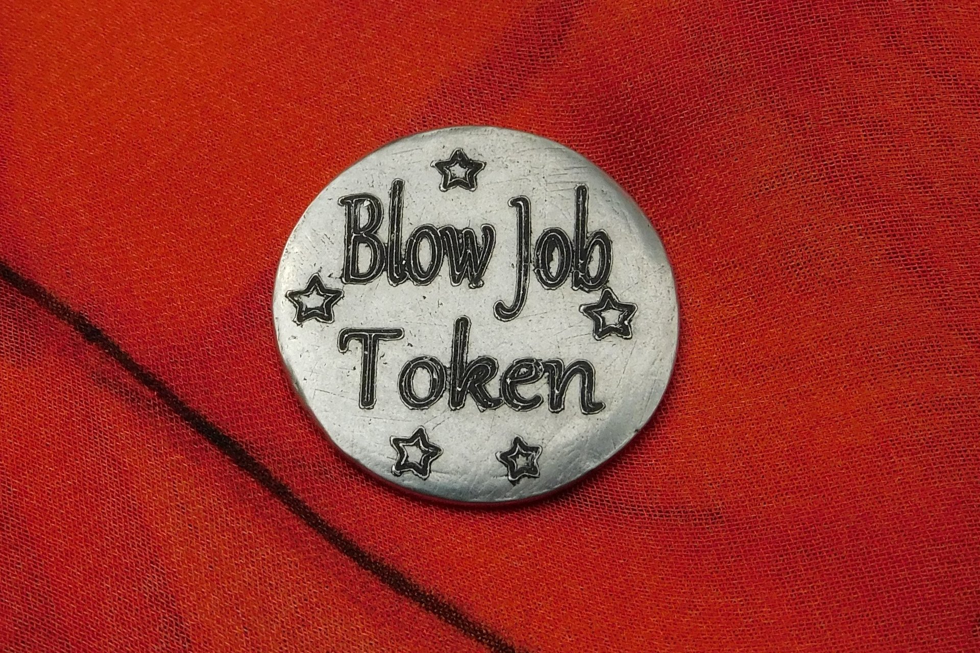 Coupon Blow Job Token, Jeton Érotique BDSM, Accessoires BDSM, Jeton de Soumise, Fait à la Main en Etain, Les Etains de Jumilhac