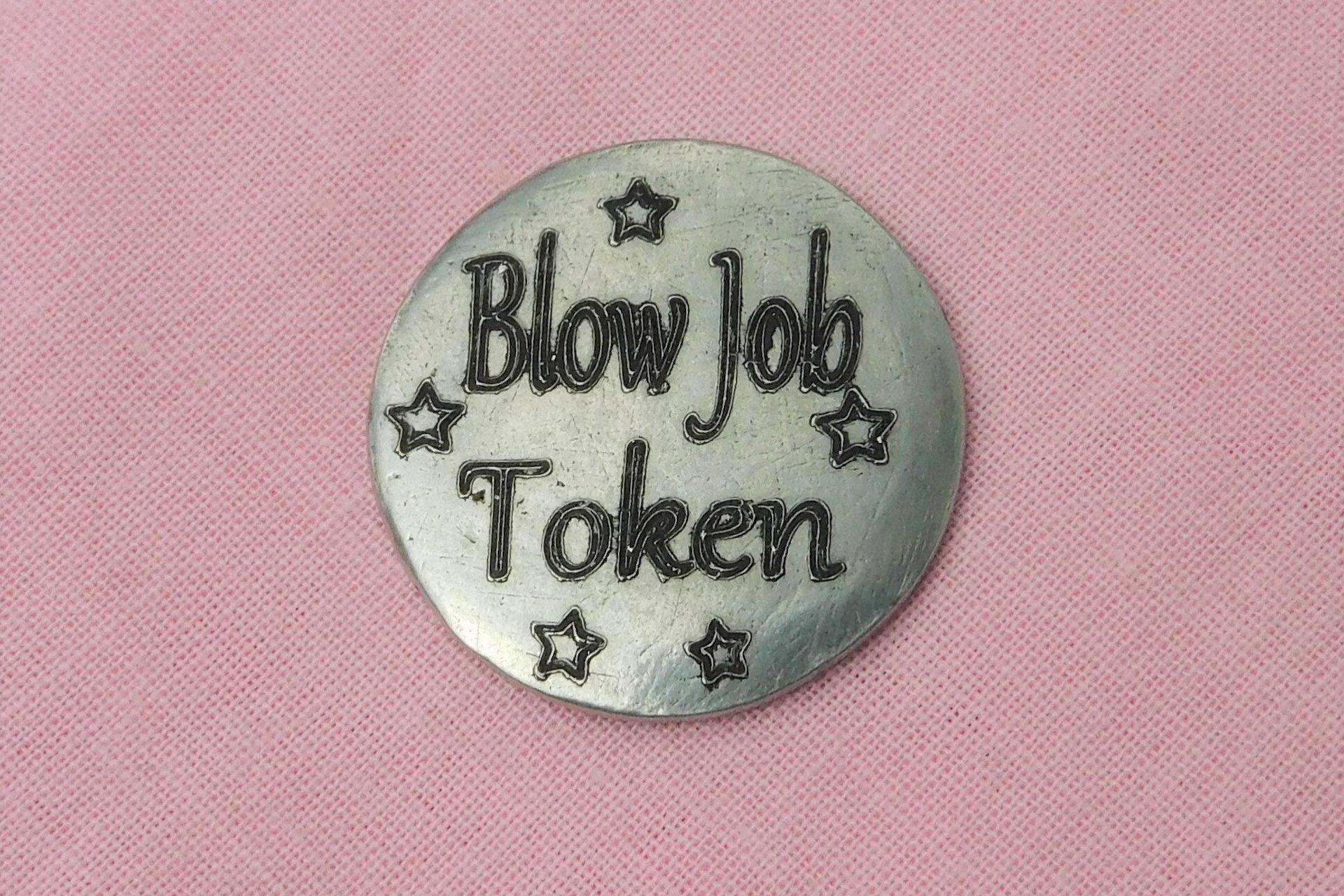 Coupon Blow Job Token, Jeton Érotique BDSM, Accessoires BDSM, Jeton de Soumise, Fait à la Main en Etain, Les Etains de Jumilhac
