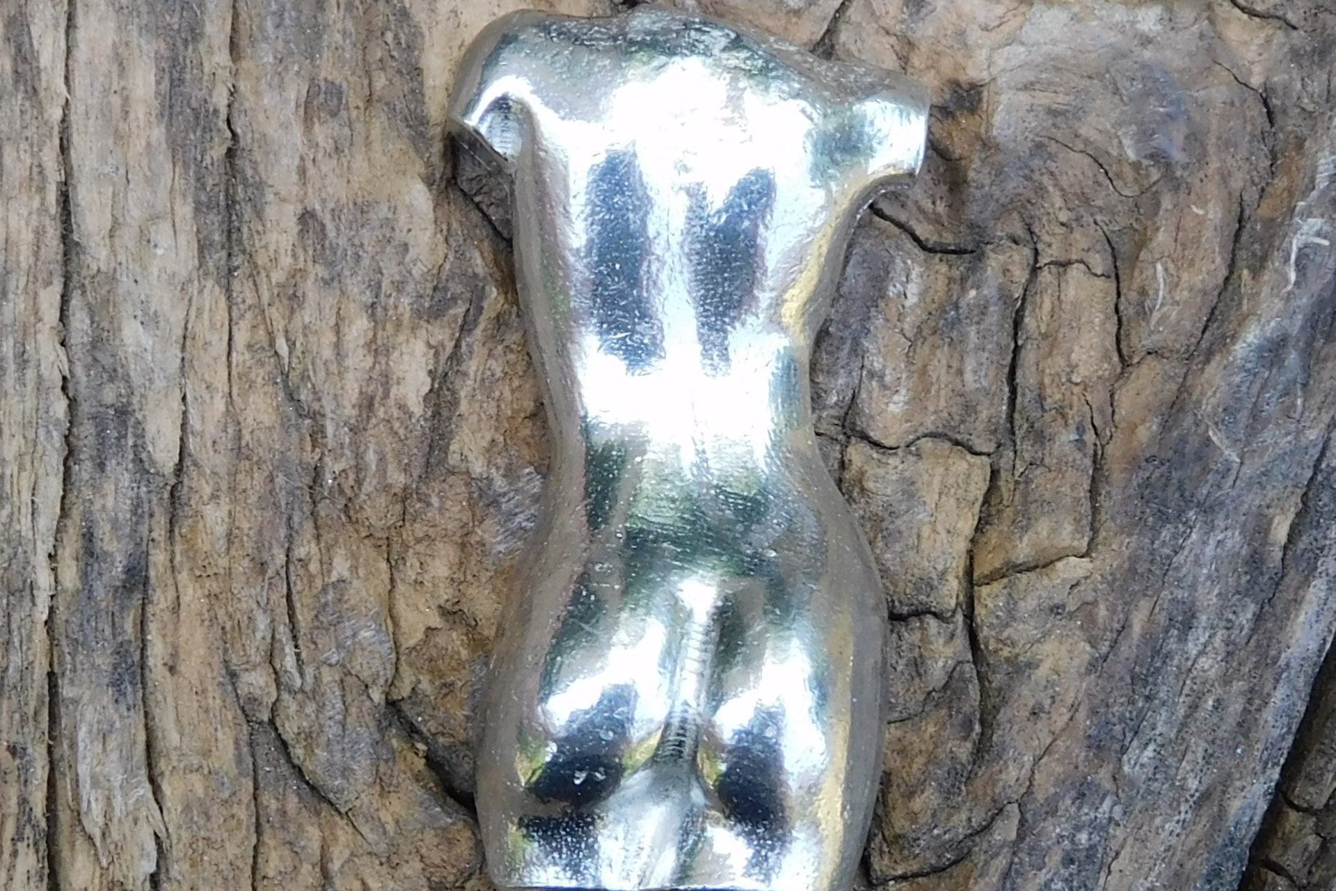 Female Torso Brooch - Rear View