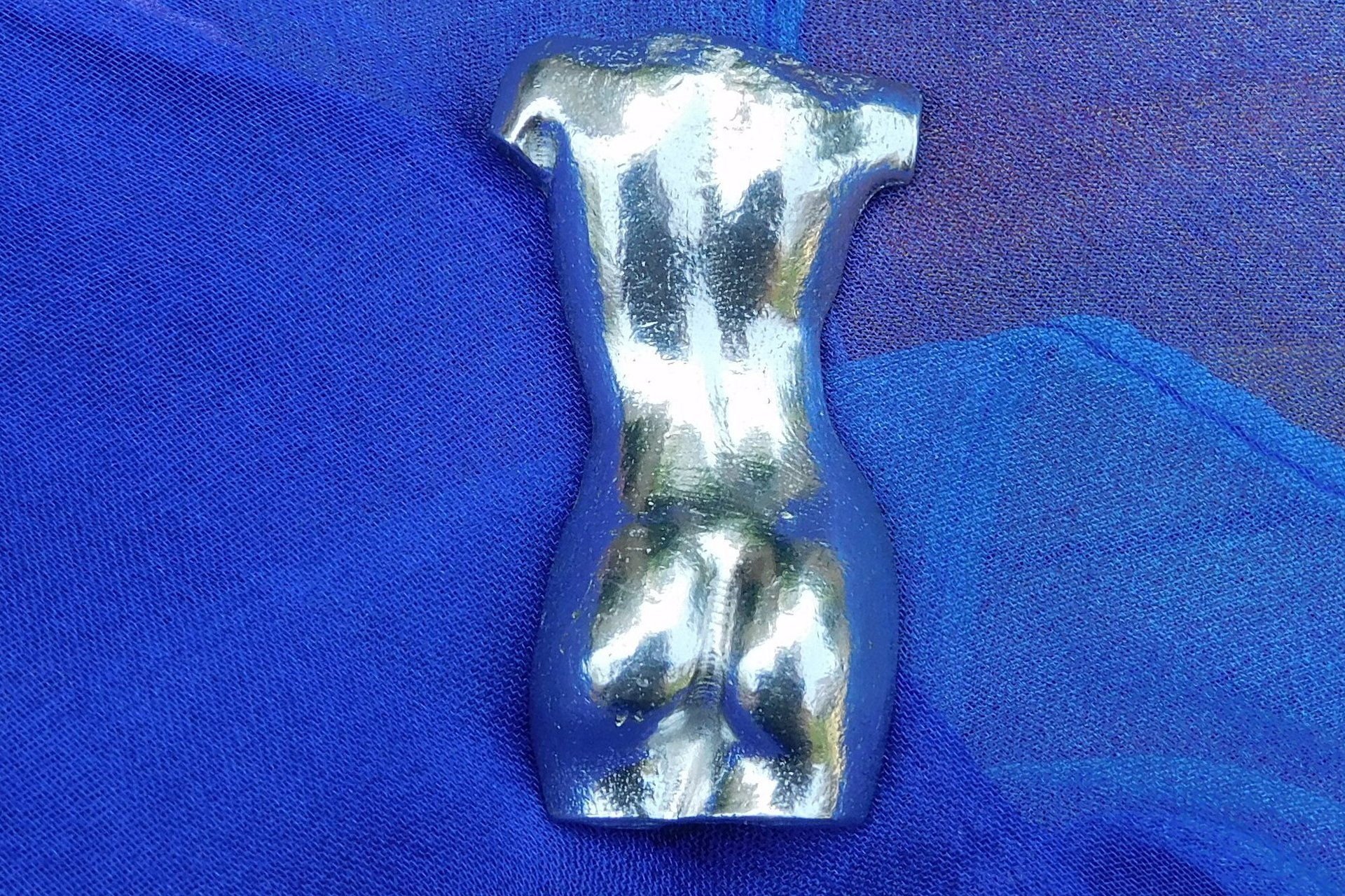 Female Torso Brooch - Rear View