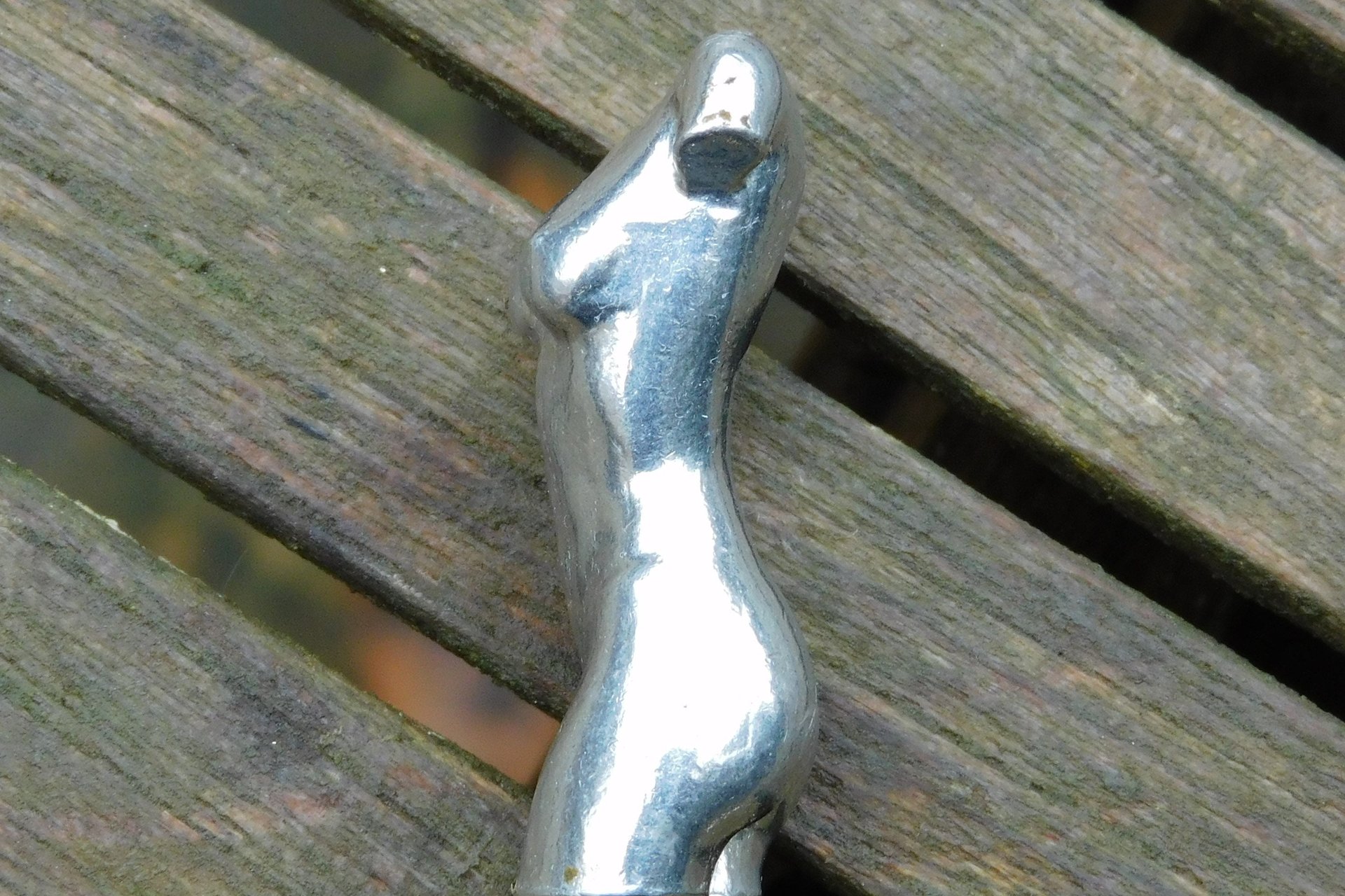 Female Torso. Hand Cast Pewter.