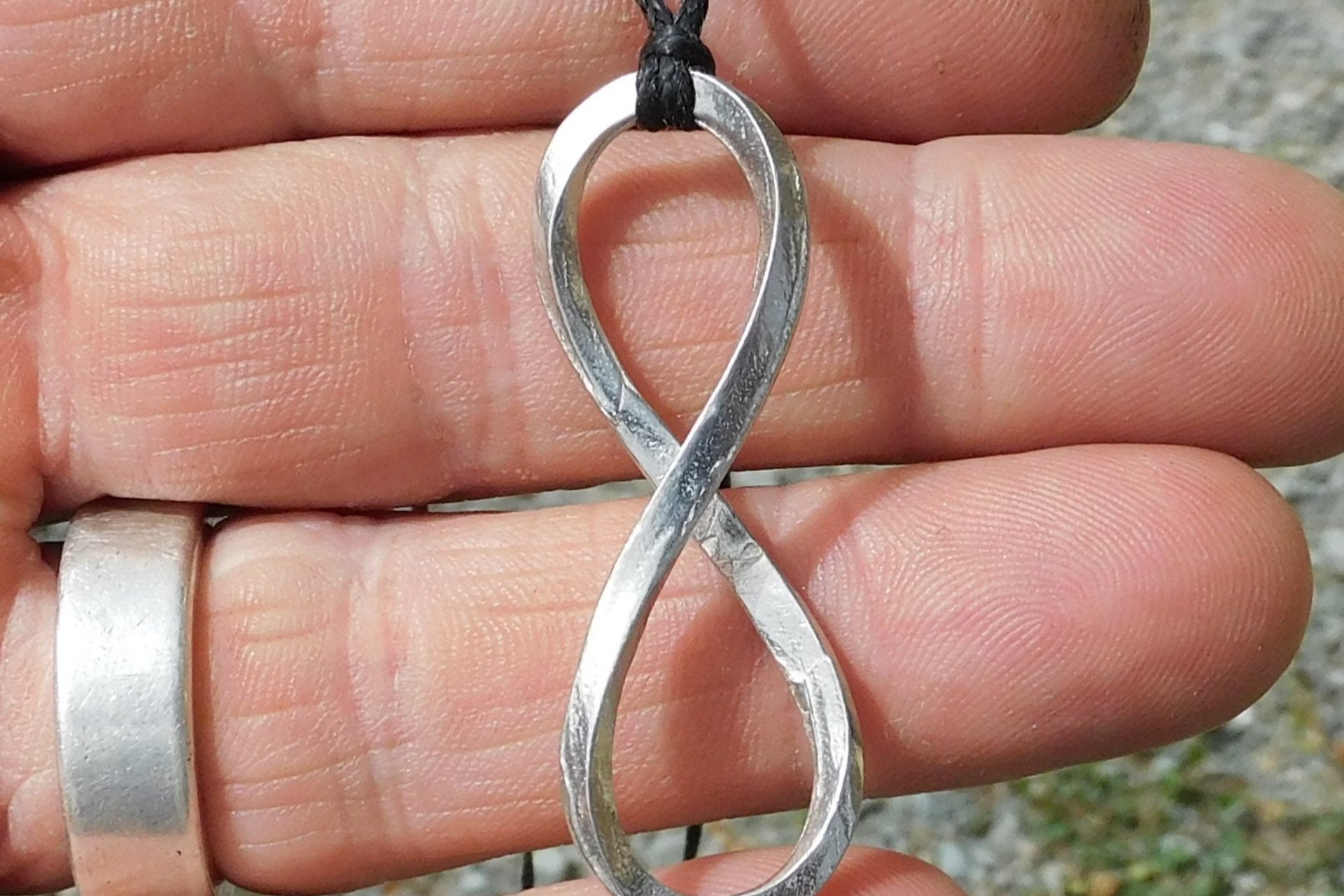 Infinity Loop Pendant – Symbol of Eternal Connection. Hand Cast Pewter.