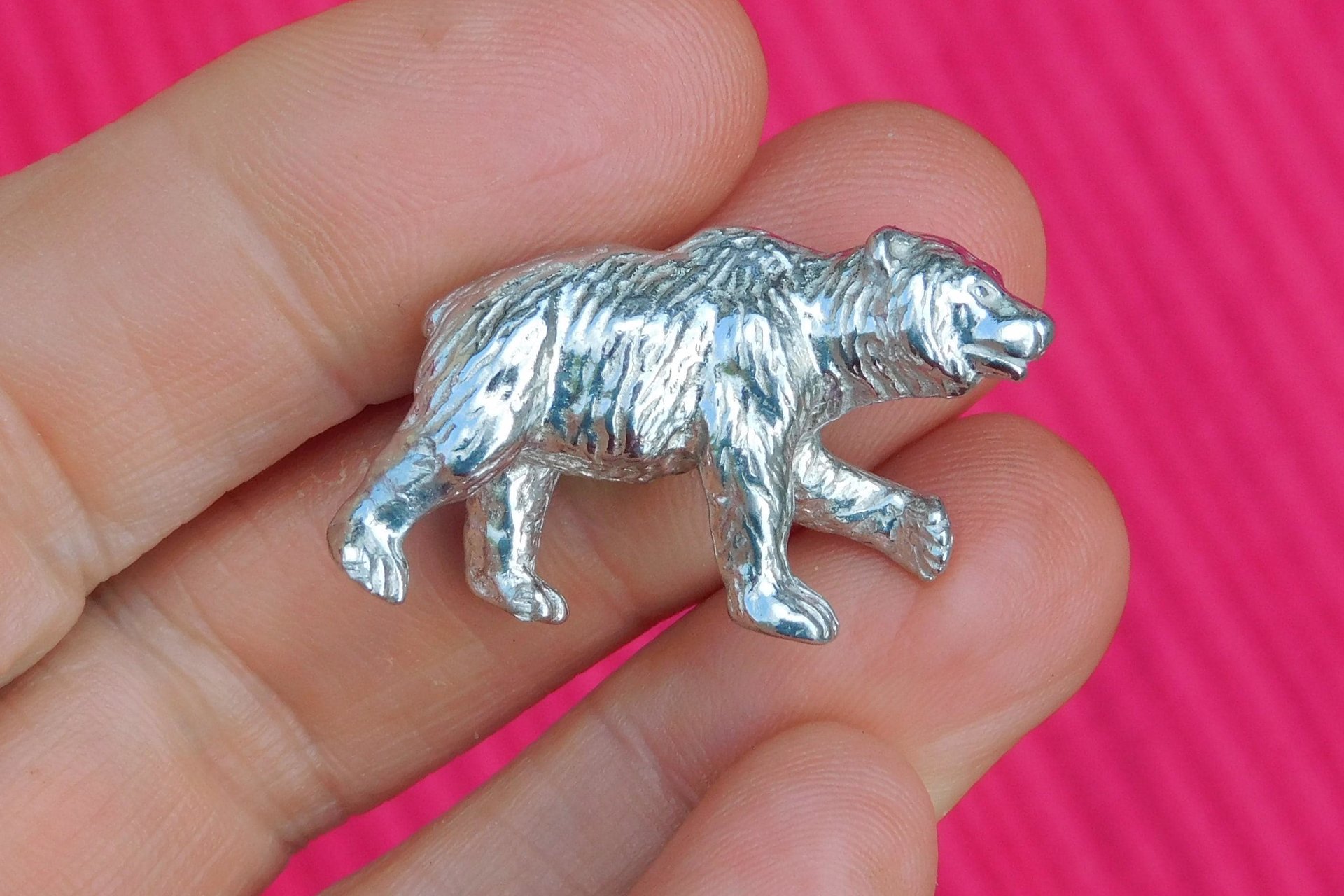 Bear Figurine – A Tribute to LGBTQ+ Bear Identity. Hand Cast Pewter.