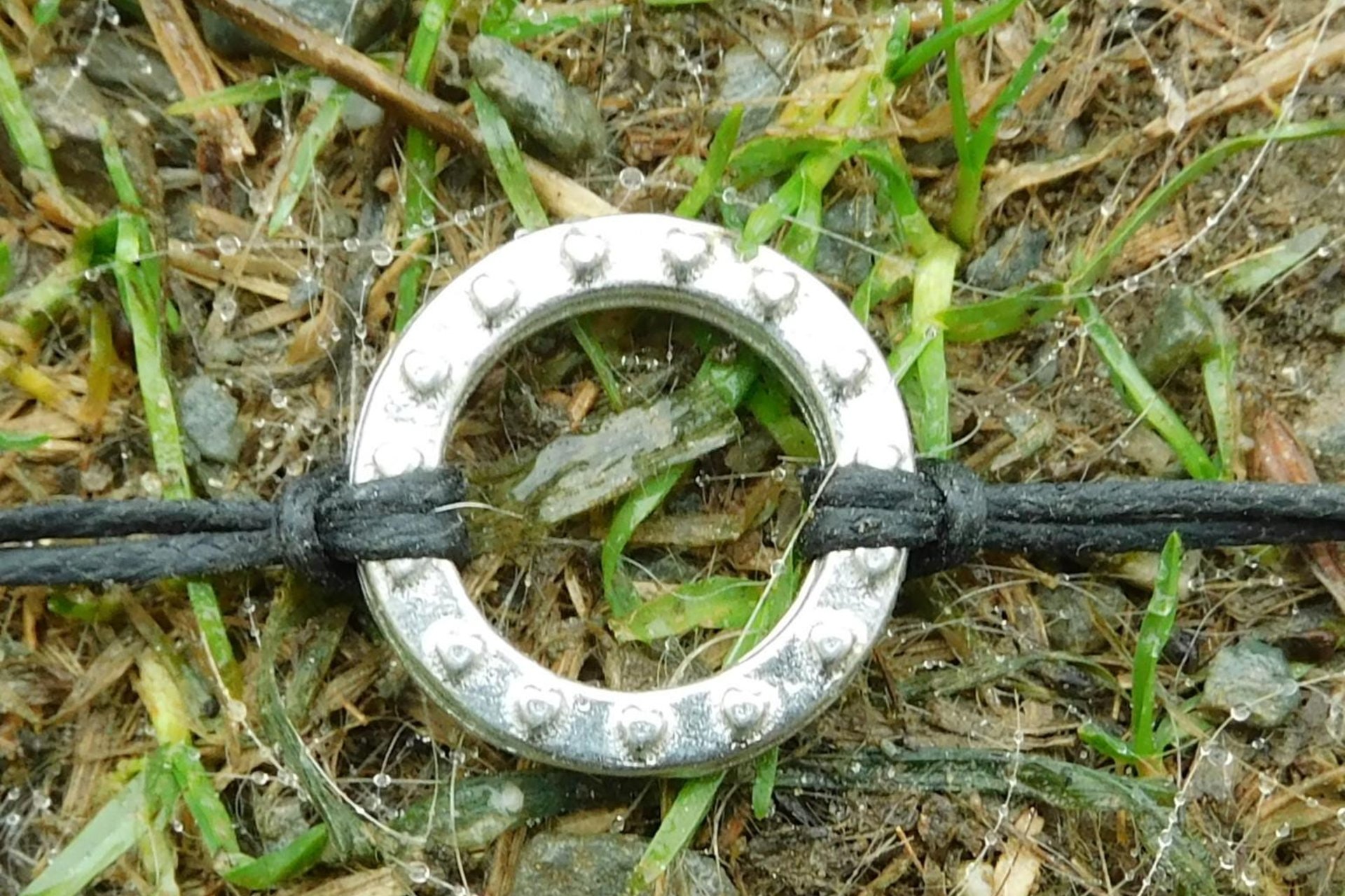 Day Collar with Tiny Hearts – Symbol of Commitment and Trust. Hand Cast Pewter.