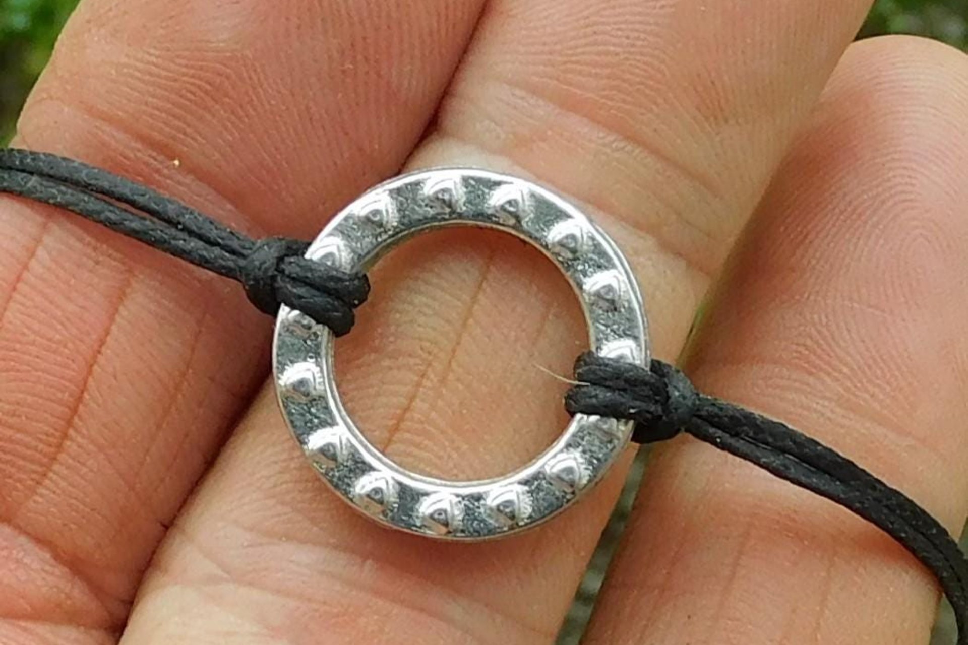 Day Collar with Tiny Hearts – Symbol of Commitment and Trust. Hand Cast Pewter.