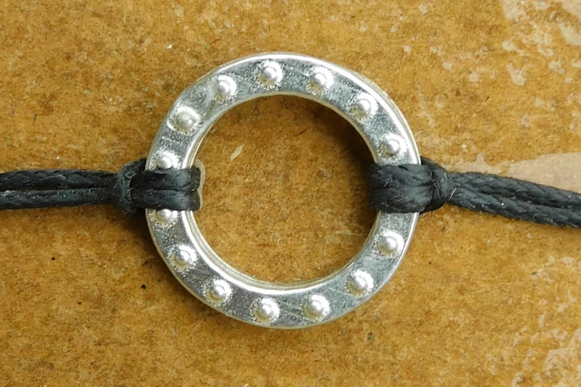 Day Collar with Tiny Studs – Symbol of Commitment and Trust. Hand Cast Pewter.