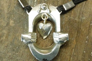 BDSM Clitoral Restraint with Heart and Hands.
