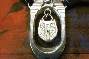 BDSM Clitoral Restraint with Padlock Charm.