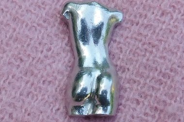 Female Torso Brooch - Rear View