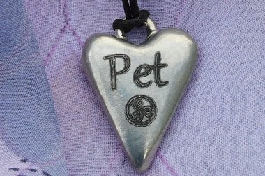BDSM ‘Pet’ Pendant, Erotic Sub Gift. Adjustable Waxed Cord. Hand Cast Pewter.