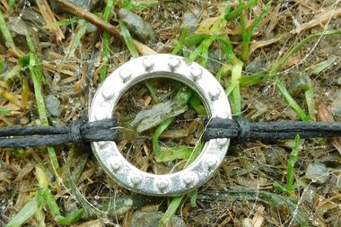 Day Collar with Tiny Hearts – Symbol of Commitment and Trust. Hand Cast Pewter.